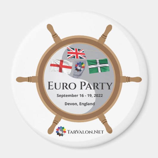 TarValon.Net Euro Party '22 Magnet (Voorkant)