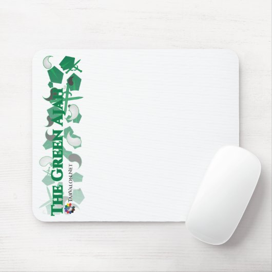 TarValon.Net Green Scattered Pennants Mousepad Muismat (Met muis)