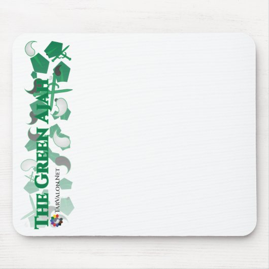 TarValon.Net Green Scattered Pennants Mousepad Muismat (Voorkant)