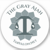 TarValon.Net Vereenvoudigde grijze vinylSticker Sticker (Voorkant)