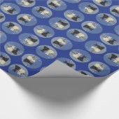 Tarwe Black Scotties Kerstmis Cadeaupapier (Hoek)