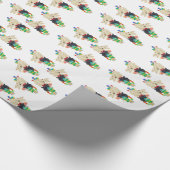 Tarwe Black Scotties Kerstmis Cadeaupapier (Hoek)