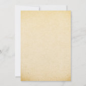 Tarwe Bruiloft Uitnodigingen in Rustieke Stijl (Achterkant)