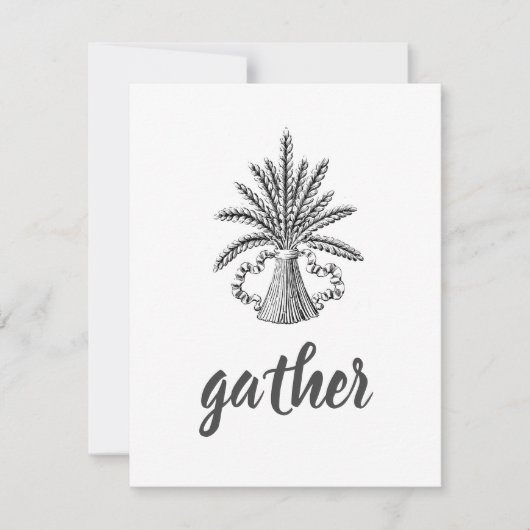 Tarwe bundel notitiekaartje (Voorkant)