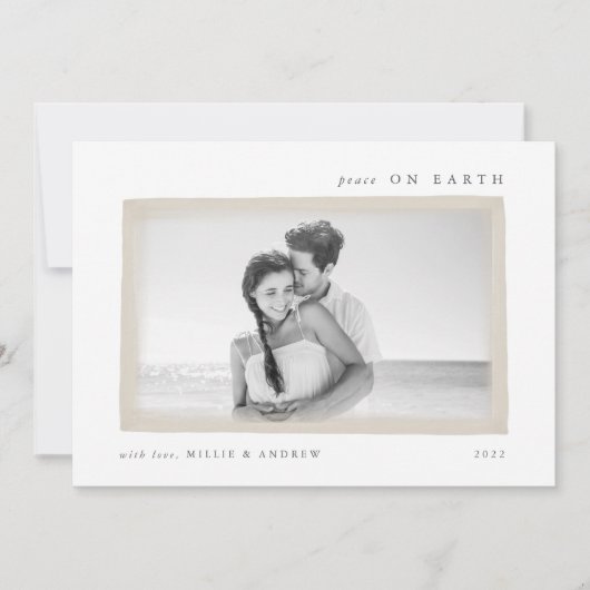 tarwe | Dreamweaver Wish Peace on Earth Foto Feestdagenkaart (Voorkant)