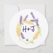 Tarwe en Lavendel Sla de datum op Save The Date (Voorkant)