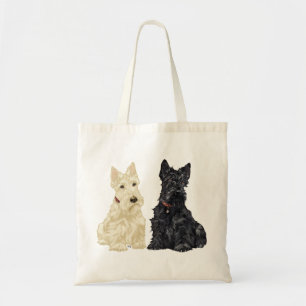 Tarwe- en zwarte Schotse Terriërs Tote Bag