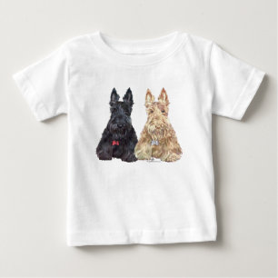 Tarwe- en zwarte Scottie-honden