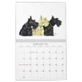 Tarwe en Zwarte SCOTTIES Kalender (Feb 2027)