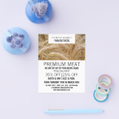 Tarwe in het veld, boer en slager Adverteren Flyer (Enkel)