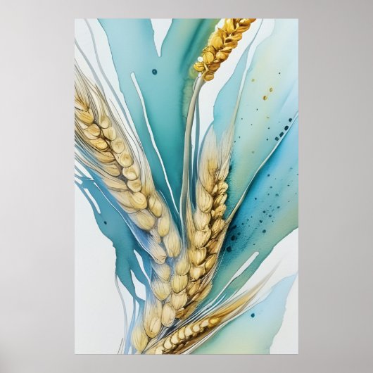 Tarwe, niet-ingemaakt poster (Voorkant)