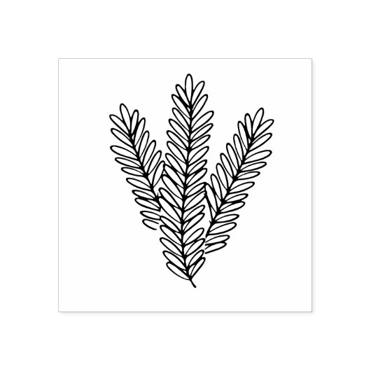 Tarwe of Foliage Art Stamp Rubberstempel (Afrduk)