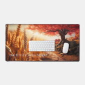 Tarwe Oude Boom Wijsheid Quote Desk Mat (Keyboard & Muis)
