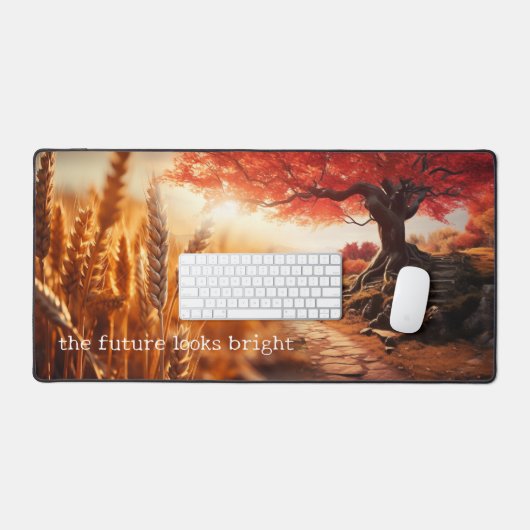 Tarwe Oude Boom Wijsheid Quote Desk Mat (Keyboard & Muis)