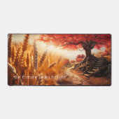 Tarwe Oude Boom Wijsheid Quote Desk Mat (Voorkant)