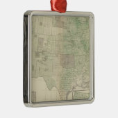 Tarwe per vierkante mijl metalen ornament (Rechts)
