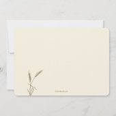 Tarwe religieuze één foto uitnodiging (Achterkant)