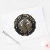Tarwe Schoof Label Sjabloon (Envelop)