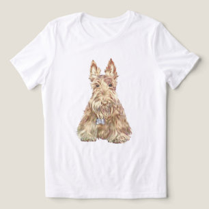 Tarwe Schotse Terrier Tri-Blend Shirt