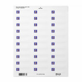 Tarwe SCOTTIE Retouradreslabels Etiket (Full Sheet)