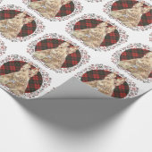 Tarwe Scottie Tartan Cadeaupapier (Hoek)