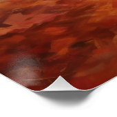 Tarwe Terriër in herfstbladeren val inspireert  Perfect Poster (Hoek)