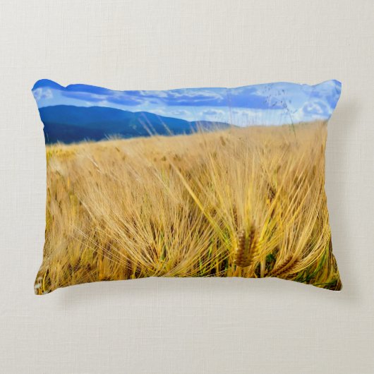 Tarwe veld accent kussen (Voorkant)