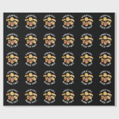 Tarwe zal rocken u grappig voedsel puns donker BG Cadeaupapier (Vlak)