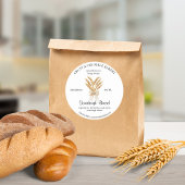 Tarwe Zuurdeeg Brood bakingrediënten Ronde Sticker