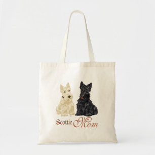 Tarwe & Zwarte Scotties Moederdag Tote Bag