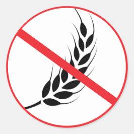 Tarweallergie Coeliakie Classic Ronde Sticker