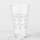 tarwebier chemische formule glas tumbler (Voorkant)