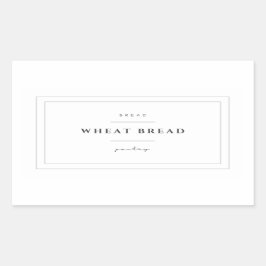 Tarwebrood Etiket Stickers