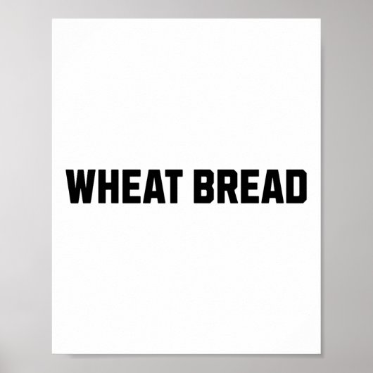 Tarwebrood Grappig Kostuum Halloween Poster (Voorkant)
