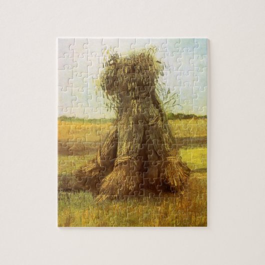 Tarwehalmen door Vincent van Gogh Legpuzzel (Verticaal)