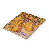Tarwehalmen door Vincent van Gogh Tegeltje (Zijkant)