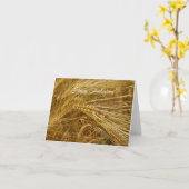 Tarwekorrels in het veld - Prettig Thanksgiving Kaart (Gele Bloem)