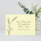 Tarweland met uitzondering van de datum #2 save the date (Staand voorkant)