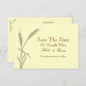 Tarweland met uitzondering van de datum #2 save the date (Voorkant / Achterkant)