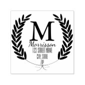 Tarwelaurelen gepersonaliseerd  zelfinktende stempel (Design)