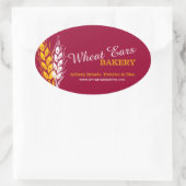 Tarweoren bakkers bakkerij bakken cadeau stickers (Tas)