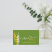 Tarweoren boerderij groene gele visitekaartjes (Staand voorkant)