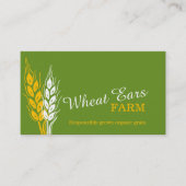 Tarweoren boerderij groene gele visitekaartjes (Voorkant)
