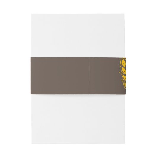 Tarweoren grafische bakkerij gebakken goederen bru uitnodigingen wikkel (Achterkant Voorbeeld)