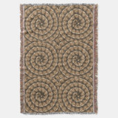 tarweoren in een spiraalvormig tarwepatroon, deken (Voorkant Verticaal)