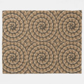 tarweoren in een spiraalvormig tarwepatroon, fleece deken (Voorkant (Horizontaal))