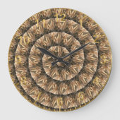 tarweoren in een spiraalvormig tarwepatroon, grote klok (Voorkant)