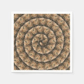 tarweoren in een spiraalvormig tarwepatroon, servet (Voorkant)