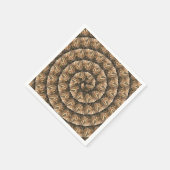 tarweoren in een spiraalvormig tarwepatroon, servet (Hoek)