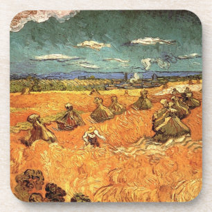 tarwestapels met maaier door Vincent van Gogh Drankjes Onderzetter